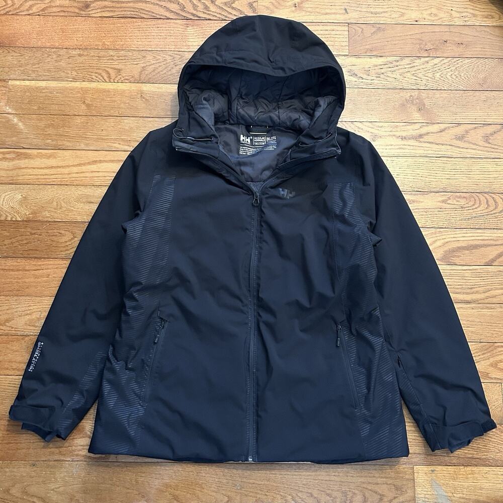 Helly Hansen Tech Performance Puffer Fleece Lined Hooded Parka Jacket 2XL